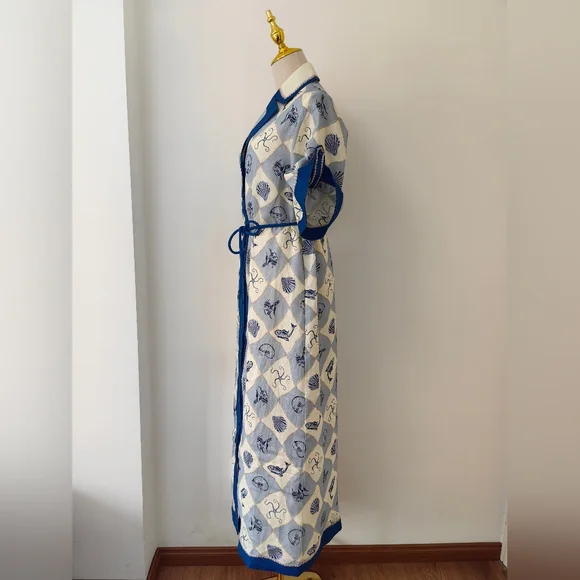 chinese dress ladies Alemais Olivia Floral Linen Maxi Shirt Dress Green Size 16